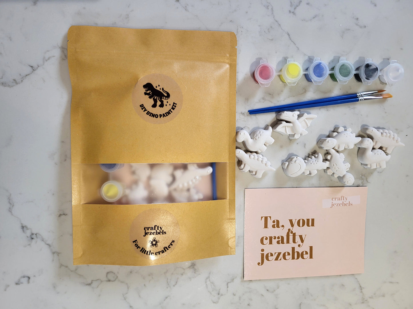 DIY Dino paint kit