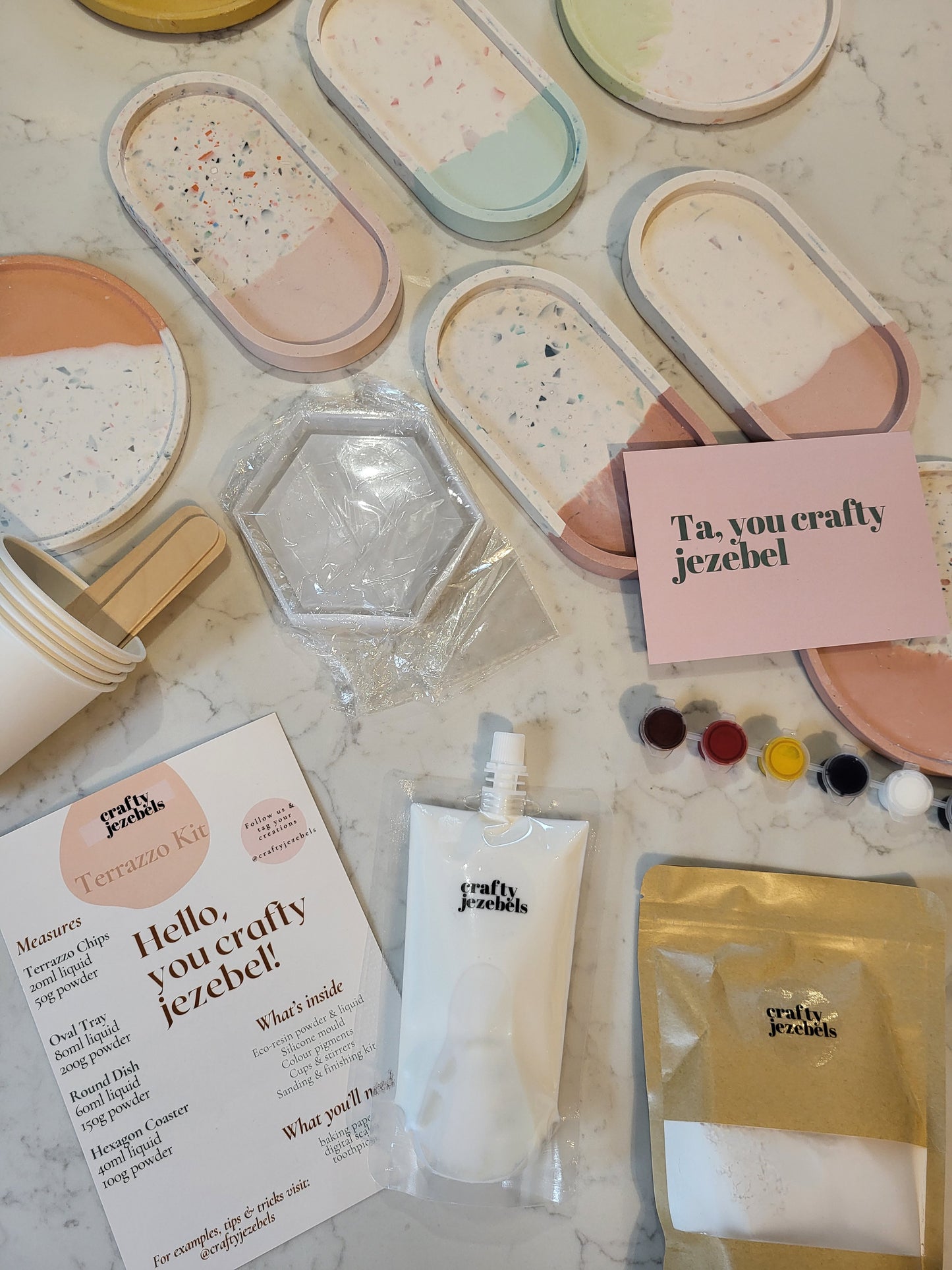 Terrazzo Kit Contents